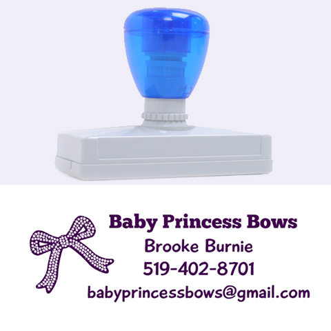Bows By Brooke Burnie 3.13 x1.38  Stamp