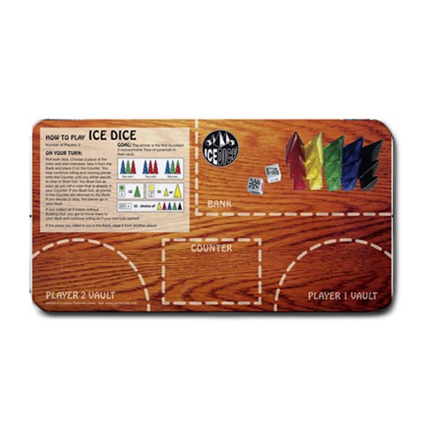 Icedice Playmat By Kristin Looney 16 x8.5  Bar Mat