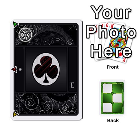 Piecepack Standard & Playing Cards By Melody Front - Club5