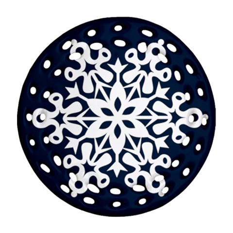 Snowflake 2011 Filigree Christmas Ornament Double Sided By Catvinnat Back