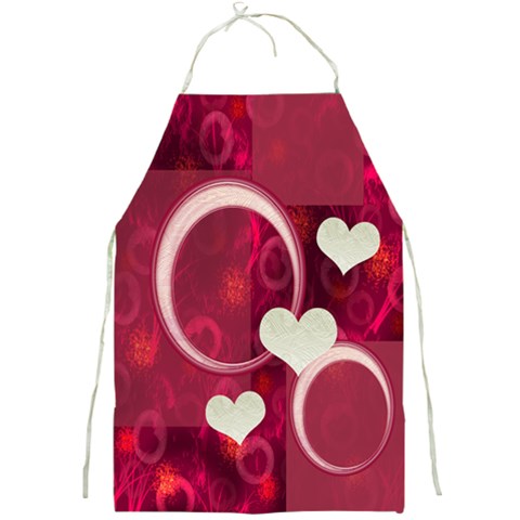 I Heart You Hot Pink Apron By Ellan Front