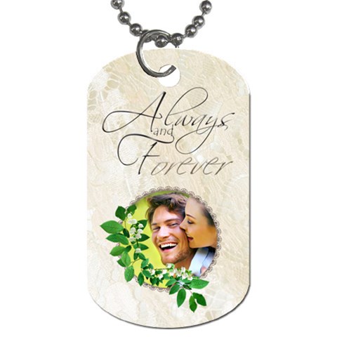 You & Me Always & Forever Double Sided Dog Tag By Catvinnat Front