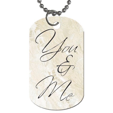 You & Me Always & Forever Double Sided Dog Tag By Catvinnat Back