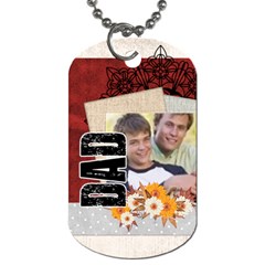 fathers day - Dog Tag (One Side)