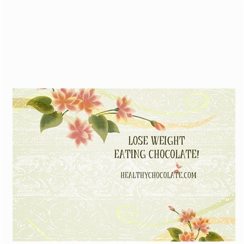 Healthy Chocolate Floral Bag  By Lynette Henk Back