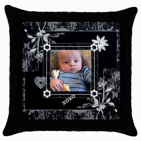 Beautiful Black Love Throw Pillow Case By Lil Front