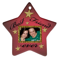 Best Friend ornament (gift tag) - Ornament (Star)