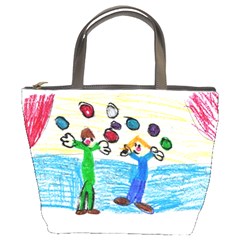 Rebekah Clown Canvas Bag - Bucket Bag