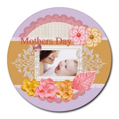 mothers day - Round Mousepad