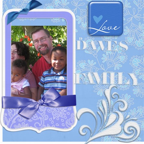 Daves Family By Marilyn Holtien 8 x8  Scrapbook Page - 1