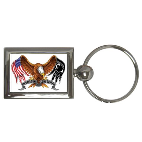 Some Gave All Rectangle Keychain By Debra Macv Front