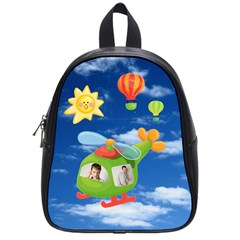 Helicopter Pilot Small Schoolbag Backpack for Dianne - School Bag (Small)