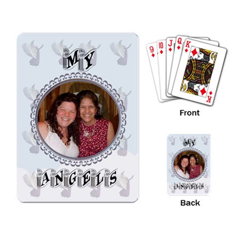 My Angels Playing Cards By Kim Blair Back