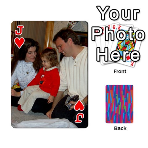Jack Photo Playing Cards By Lou Fazio Front - HeartJ