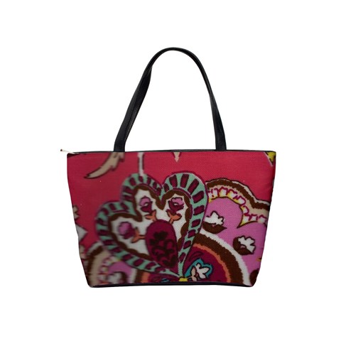 Coral Classic Shoulder Handbag By Eleanor Norsworthy Back
