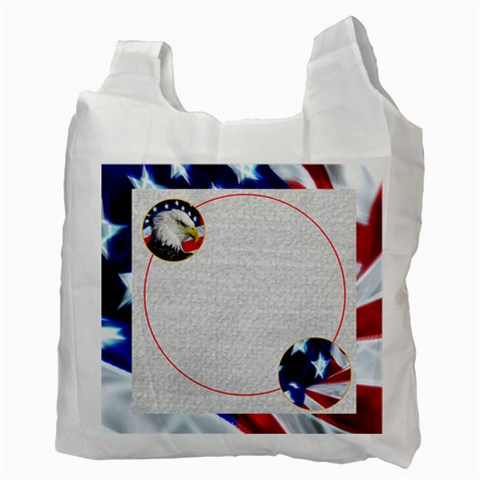 My Hero Us Military Recycle Bag Double Sided By Catvinnat Back