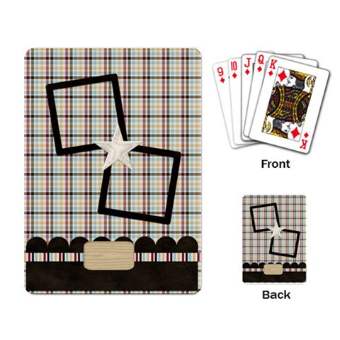 A Day To Celebrate Playing Cards 1 By Lisa Minor Back