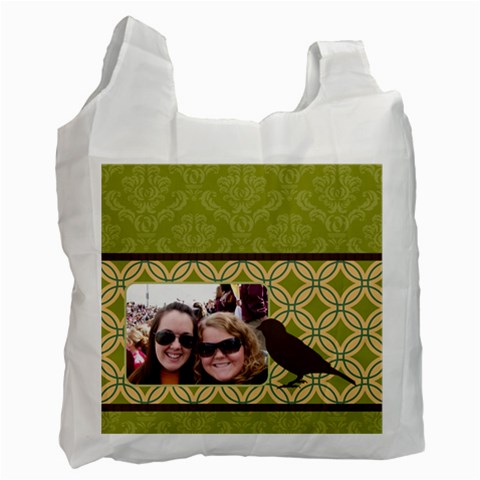Deco Bird Recycle Bag By Klh Front