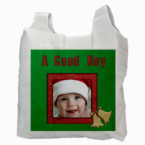 A Good Boy Santa Sack Recycle Bag (2 Sided) By Deborah Back