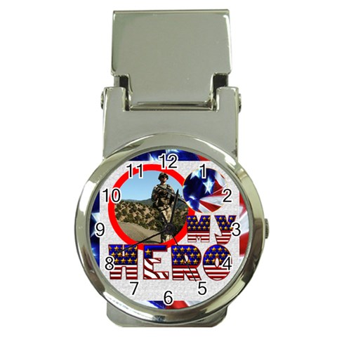 My Hero Us Military Moneyclip Watch By Catvinnat Front