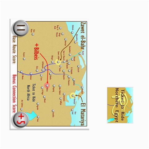 Ticket To Ride: Northern Egypt By Matthew Stevenson Front - Spade2