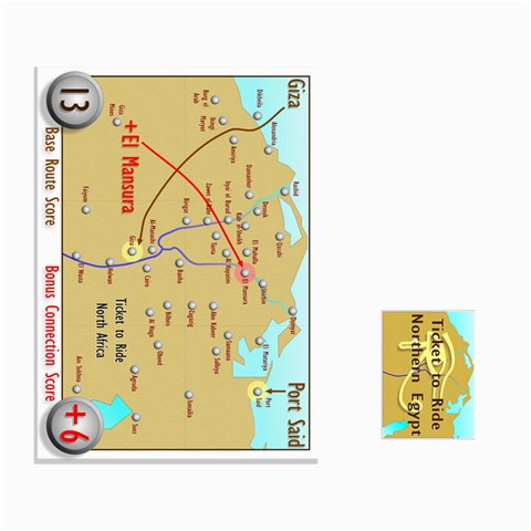 Ticket To Ride: Northern Egypt By Matthew Stevenson Front - Heart7
