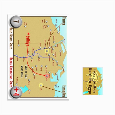 Ticket To Ride: Northern Egypt By Matthew Stevenson Front - Spade5