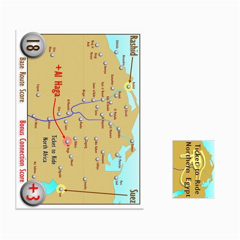 Ticket To Ride: Northern Egypt By Matthew Stevenson Front - Spade7
