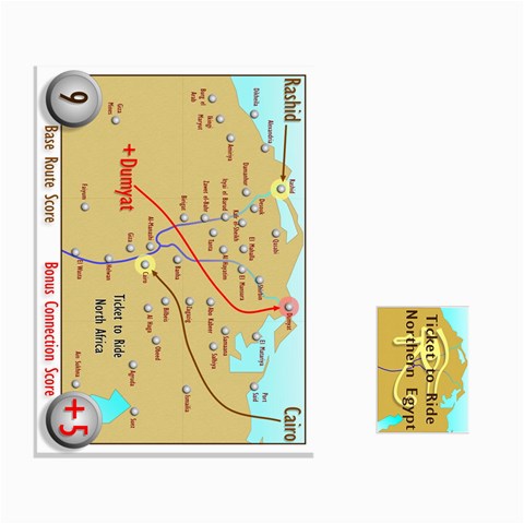 Ticket To Ride: Northern Egypt By Matthew Stevenson Front - Spade8