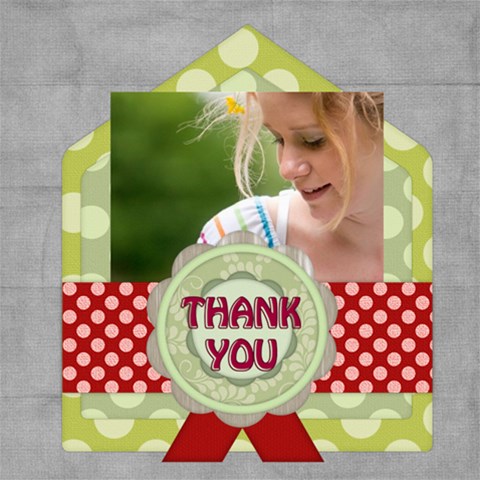 Thank You By Joely 8 x8  Scrapbook Page - 1