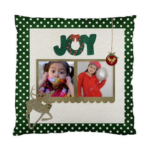 Cushion Case (one Side): Christmas Joy By Jennyl Front