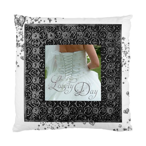 Lovely Day Wedding Double Sided Cushion By Catvinnat Front