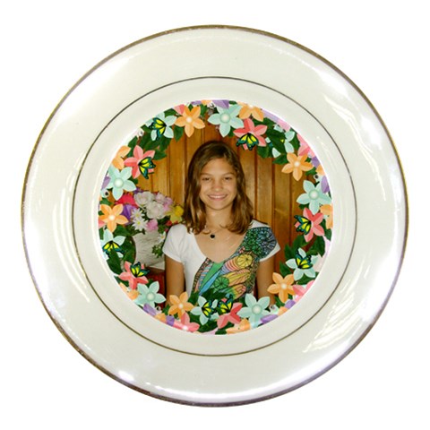 Floral Plate By Kim Blair Front