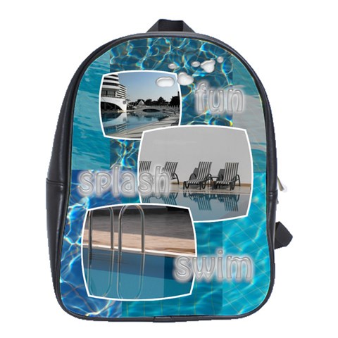 Splash Swim Bag Large School Bag Back Pack By Catvinnat Front
