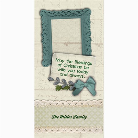 Blessings Of Christmas, 4x8 Photo Card By Mikki 8 x4  Photo Card - 1