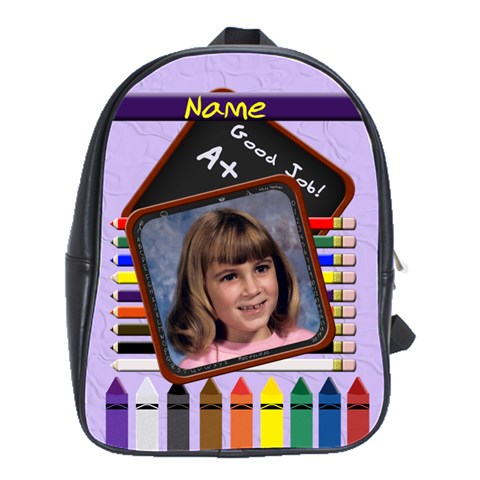 Back To School Pencil Large School Bag By Chere s Creations Front