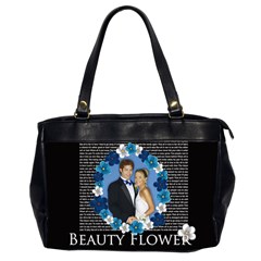 flower lady - Oversize Office Handbag (2 Sides)