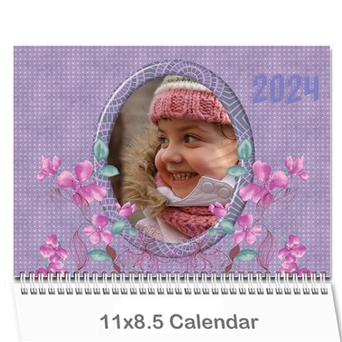 Pretty In Mauve 2024 (any Year) Calendar By Deborah Cover