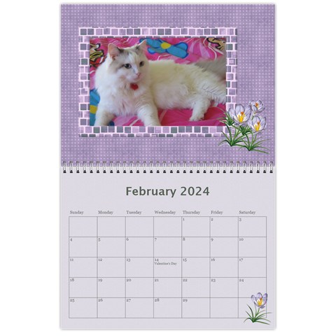 Pretty In Mauve 2024 (any Year) Calendar By Deborah Feb 2024