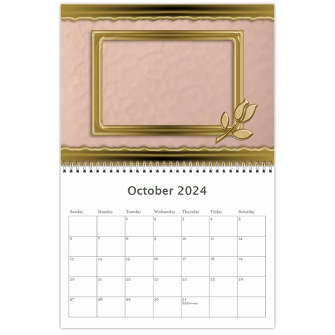 Formal Elegant 2024 (any Year) Calendar By Deborah Oct 2024