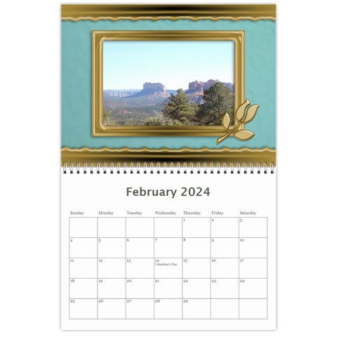 Formal Elegant 2024 (any Year) Calendar By Deborah Feb 2024