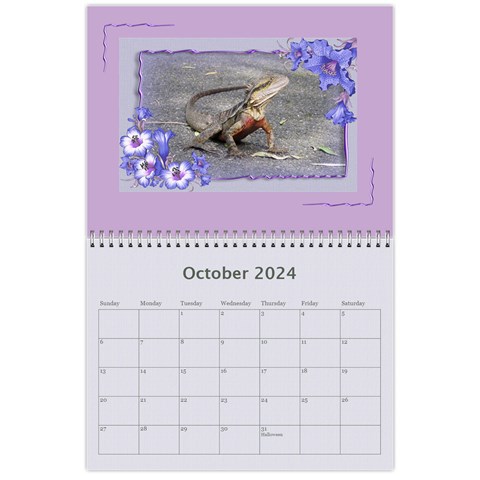 Framed With Flowers 2024 (any Year) Calendar By Deborah Oct 2024