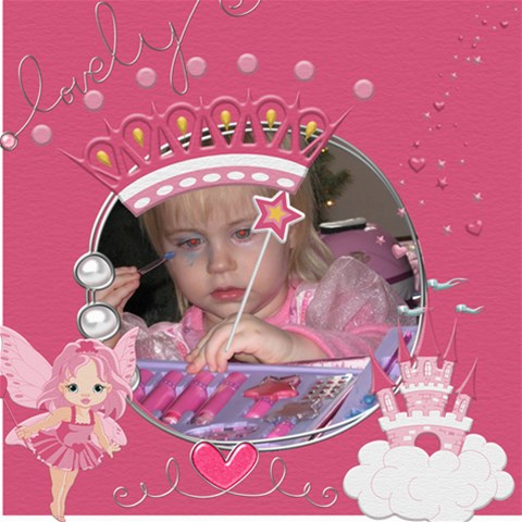 By Marilyn Holtien 8 x8  Scrapbook Page - 1