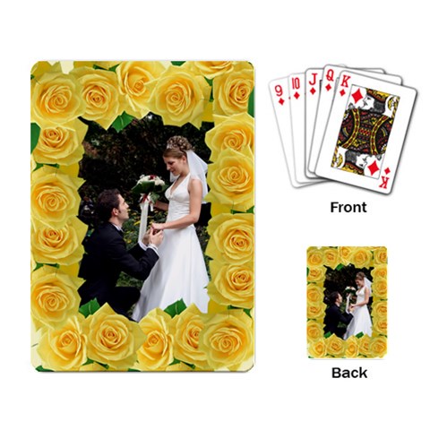 Lemon Roses Playing Cards By Deborah Back