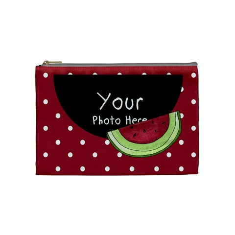 Watermelon Cosmetic Bag Medium By Lillyskite Front