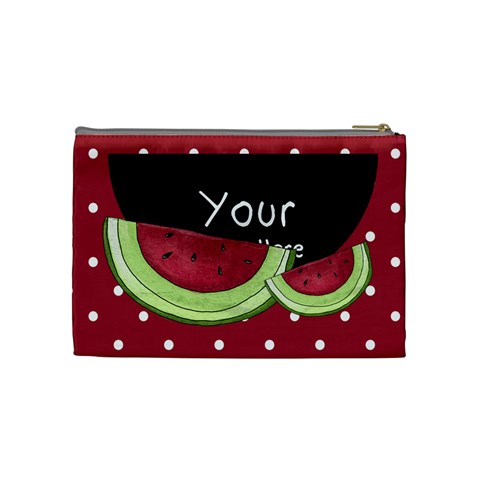 Watermelon Cosmetic Bag Medium By Lillyskite Back