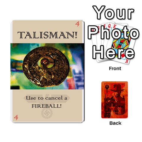 King Indiana Jones Fireball Card Set 01 By German R  Gomez Front - SpadeK