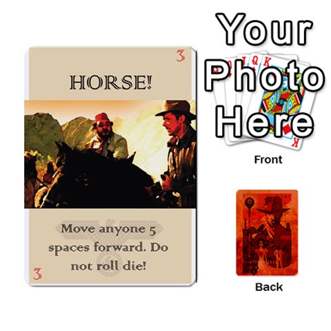 Indiana Jones Fireball Card Set 01 By German R  Gomez Front - Heart10