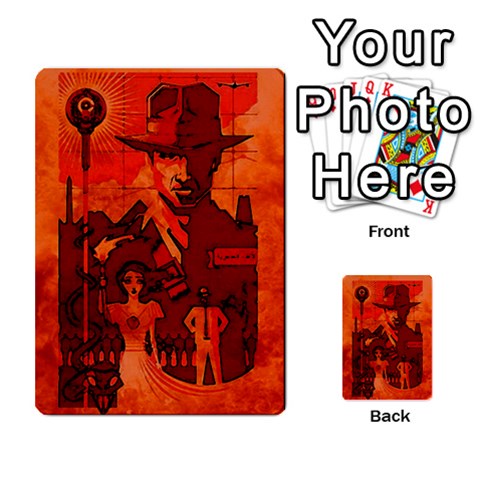 Indiana Jones Fireball Card Set 01 By German R  Gomez Back