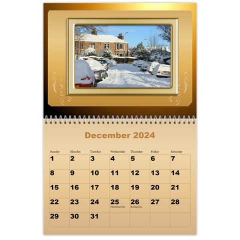 Male Calendar 2024 (large Numbers) By Deborah Dec 2024